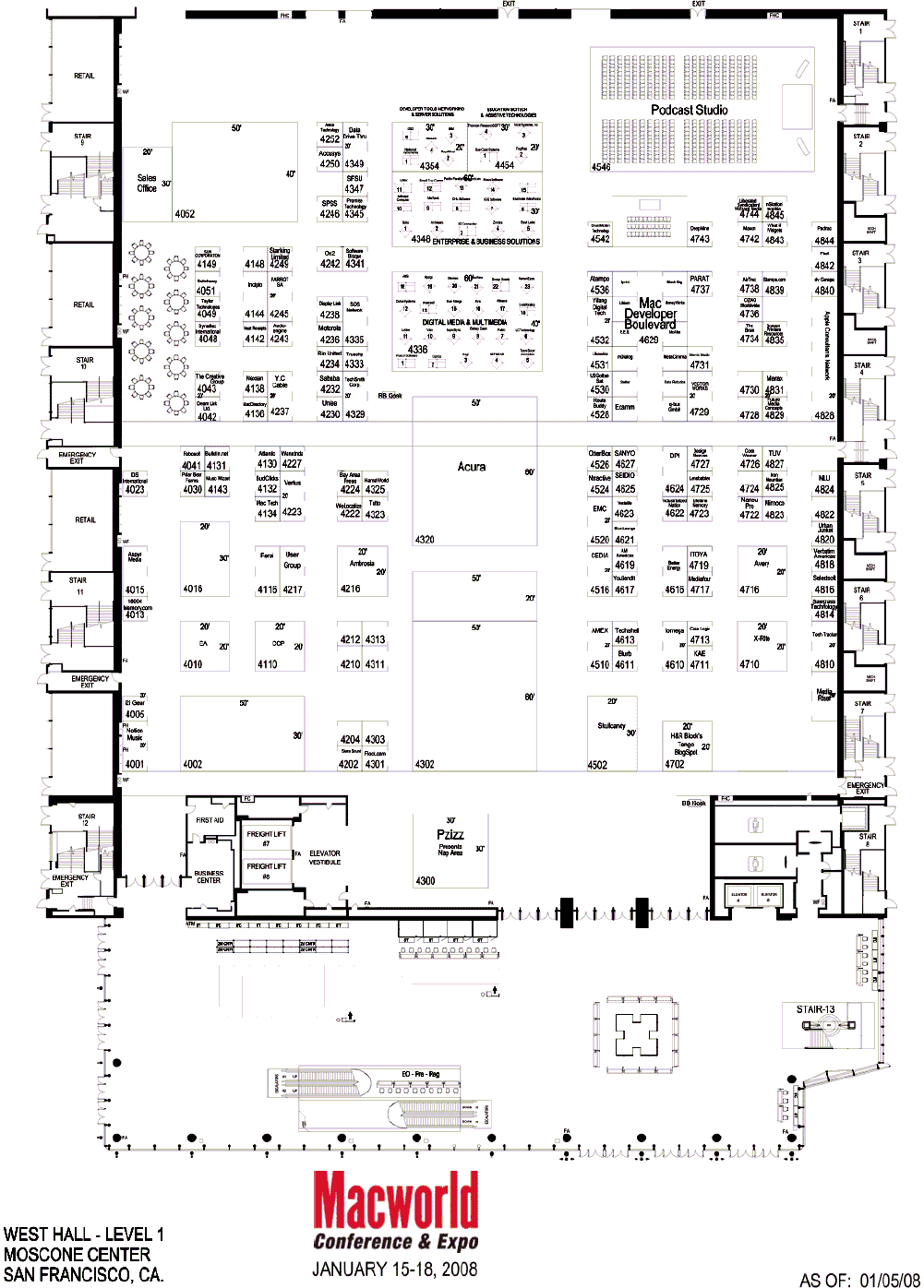 west hall map